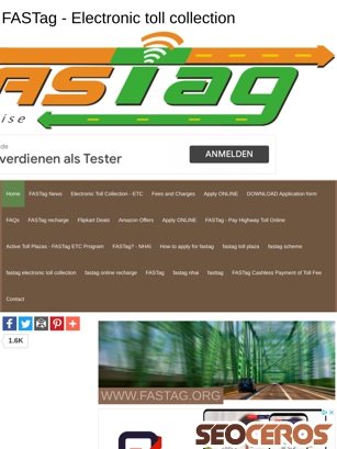 fastag.org tablet vista previa