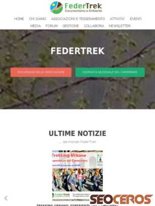 federtrek.org tablet anteprima
