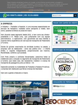 felipeturismo.com.br tablet náhled obrázku