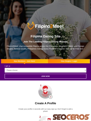 filipinos2meet.com tablet förhandsvisning