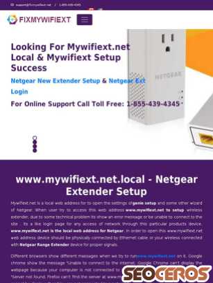 fixmywifiext.net tablet előnézeti kép