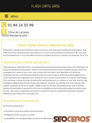 flash-carte-grise.fr tablet previzualizare
