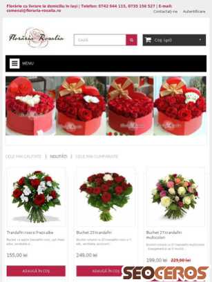 floraria-rosalia.ro tablet preview