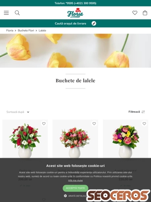 floria.ro/buchete-flori/lalele tablet anteprima