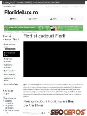 floridelux.ro/paste-fericit/flori-si-cadouri-florii tablet előnézeti kép