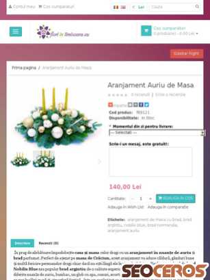 floriintimisoara.eu/aranjament-auriu-masa tablet náhled obrázku