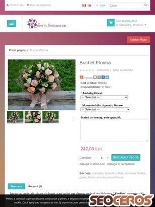 floriintimisoara.eu/buchet-florina tablet obraz podglądowy