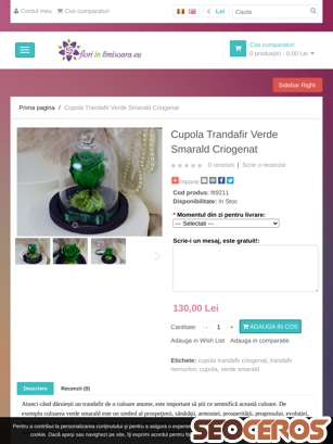 floriintimisoara.eu/cupola-trandafir-verde-smarald tablet preview