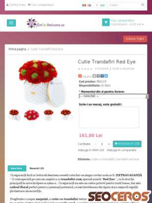 floriintimisoara.eu/cutie-trandafiri-red-eye tablet previzualizare