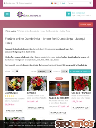 floriintimisoara.eu/florarie-online-dumbravita tablet förhandsvisning