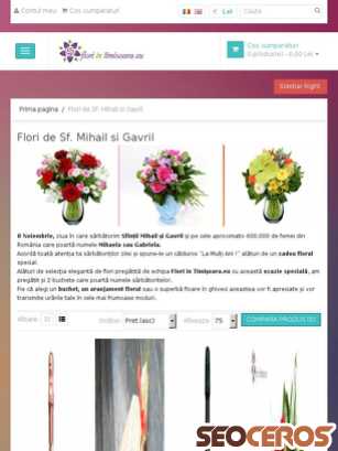 floriintimisoara.eu/flori-mihail-gavril tablet vista previa