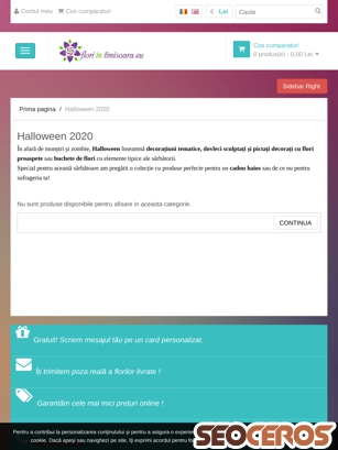 floriintimisoara.eu/halloween tablet előnézeti kép