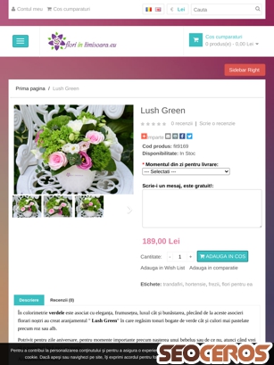 floriintimisoara.eu/lush-green tablet obraz podglądowy