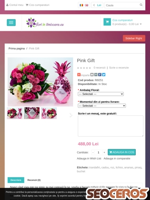floriintimisoara.eu/pink-gift tablet previzualizare