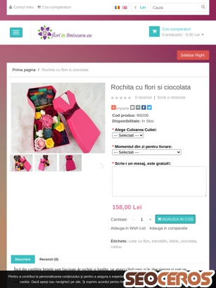 floriintimisoara.eu/rochita-flori-si-ciocolata tablet náhled obrázku