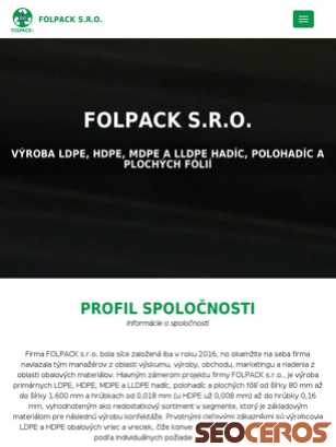 folpack.sk tablet előnézeti kép