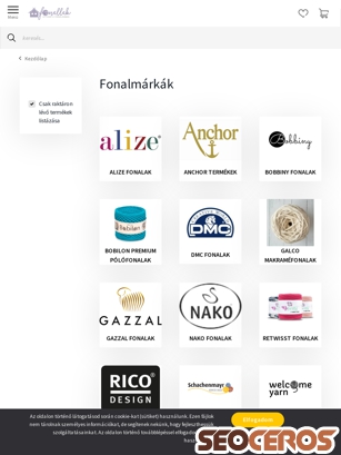 fonallak.hu/fonalmarkak tablet náhled obrázku