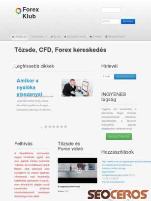 forexklub.hu tablet Vista previa