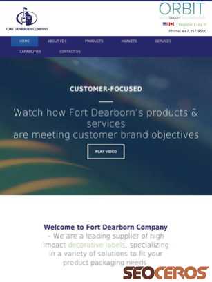 fortdearborn.com tablet preview