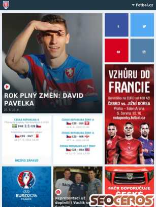 fotbal.cz tablet förhandsvisning