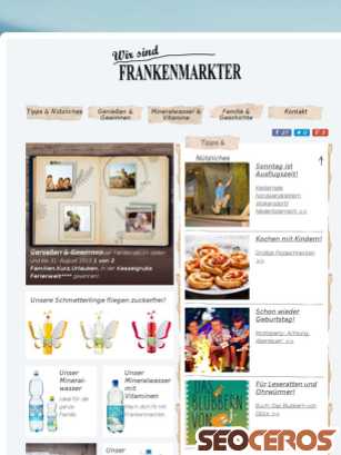 frankenmarkter.at tablet Vista previa