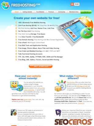 freehosting.com tablet náhled obrázku