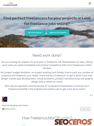 freelancejobsdb.com tablet previzualizare