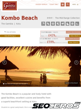 kombo.co.uk tablet preview