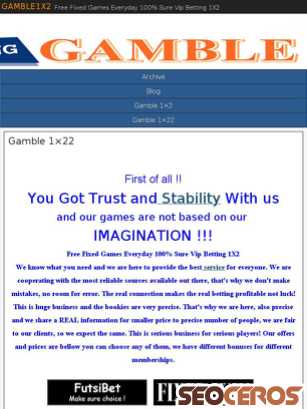 gamble1x2.com tablet preview