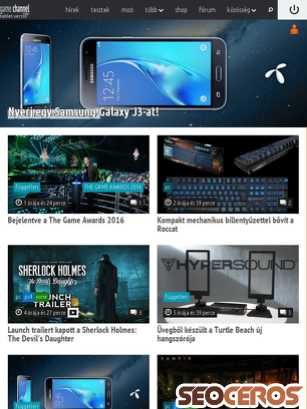 gamechannel.hu tablet prikaz slike