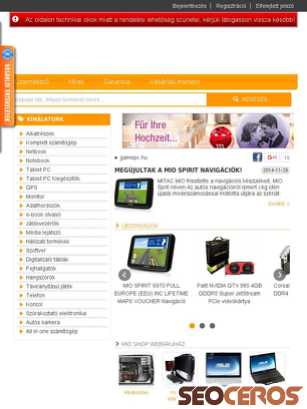 gamepc.hu tablet Vista previa