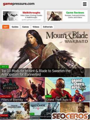 gamepressure.com tablet náhľad obrázku