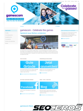 gamescom.de tablet náhled obrázku