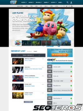 gametrailers.com tablet obraz podglądowy