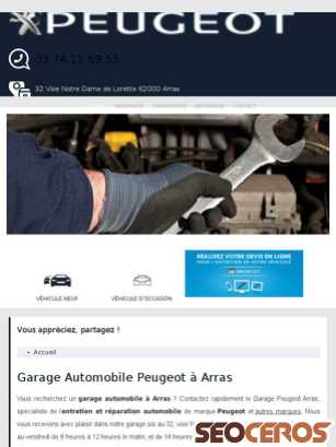 garage-peugeot-arras.fr tablet náhled obrázku
