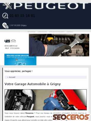 garage-peugeot-grigny.fr tablet náhľad obrázku