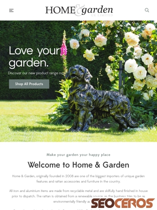 gardencollection.co.uk tablet vista previa