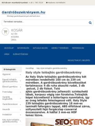 gardrobszekrenyem.hu/kategoria/4/Italy-style-toloajtos-gardrobszekrenyek tablet náhled obrázku