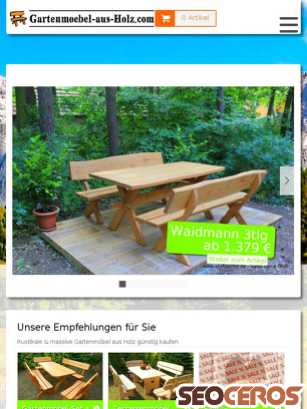 gartenmoebel-aus-holz.com tablet náhled obrázku