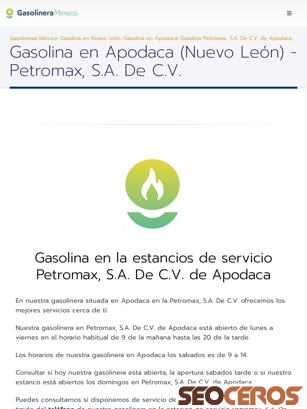 gasolineramexico.com/precio-gasolina-en-apodaca/petromax-s-a-de-c-v tablet Vista previa