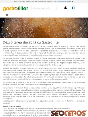 gastrofilter.ro tablet obraz podglądowy