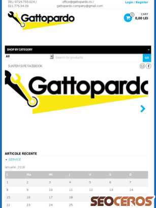 gattopardo.ro tablet náhľad obrázku