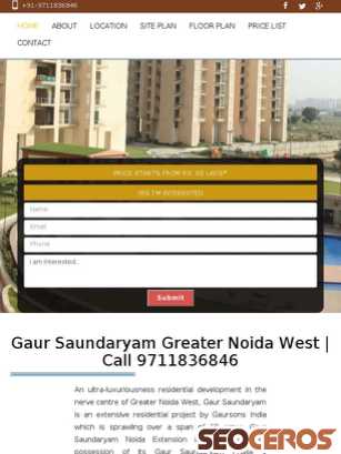 gaursaundaryam.net.in tablet előnézeti kép