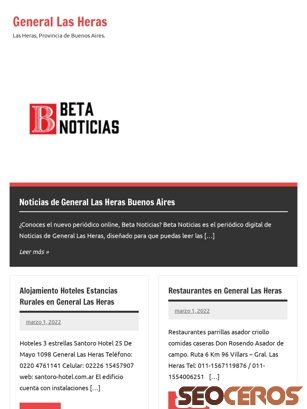 generallasheras.com tablet előnézeti kép
