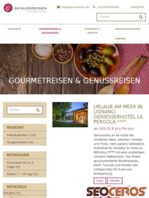 genussreisen.de/kulinarische-reisen-weltweit tablet náhled obrázku