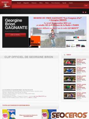 georgine-brion.fr tablet vista previa