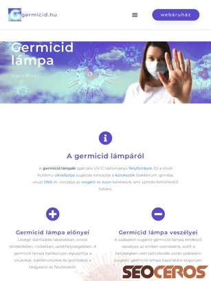 germicid.hu tablet előnézeti kép