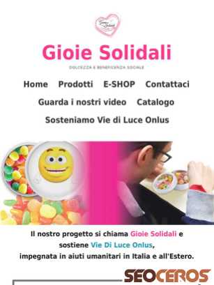 gioiesolidali.it tablet preview