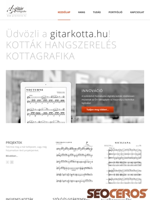 gitarkotta.hu tablet Vista previa