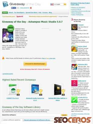 giveawayoftheday.com tablet preview